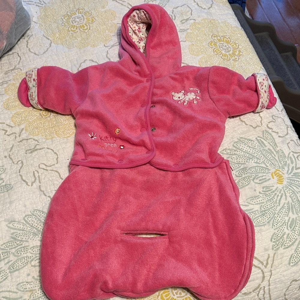 Cozy Pink Kids Sleep Sack with Hood